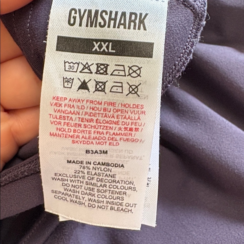 Gymshark x Whitney Simmons Collection Purple Biker Shorts Size XXL - Picture 6 of 7